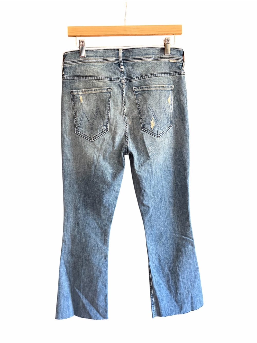 NWT MOTHER The Weekender Fray Jeans Graffiti Girl Wash 30 - Picture 8 of 16